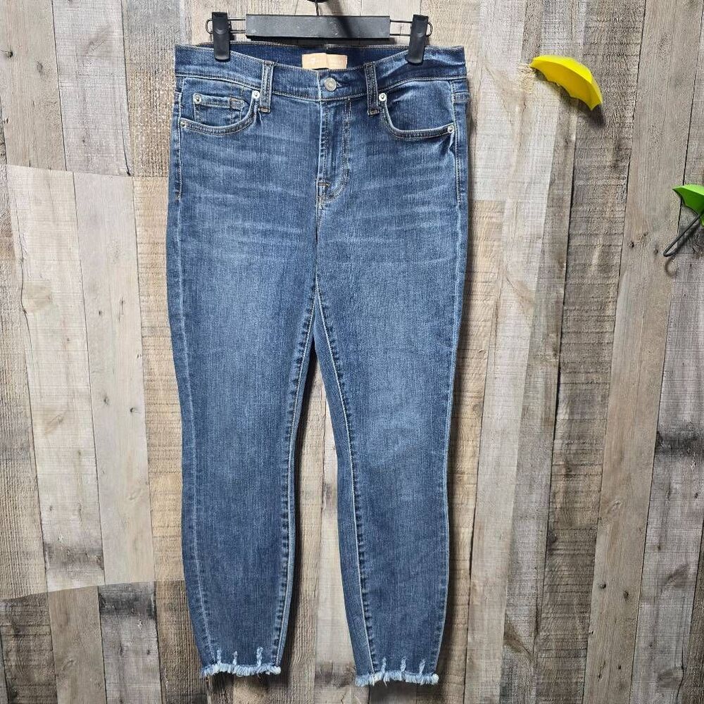 7 For All Mankind 7FAMK Bair Ankle Skinny Jeans 28 Designer Luxury Casual Chic